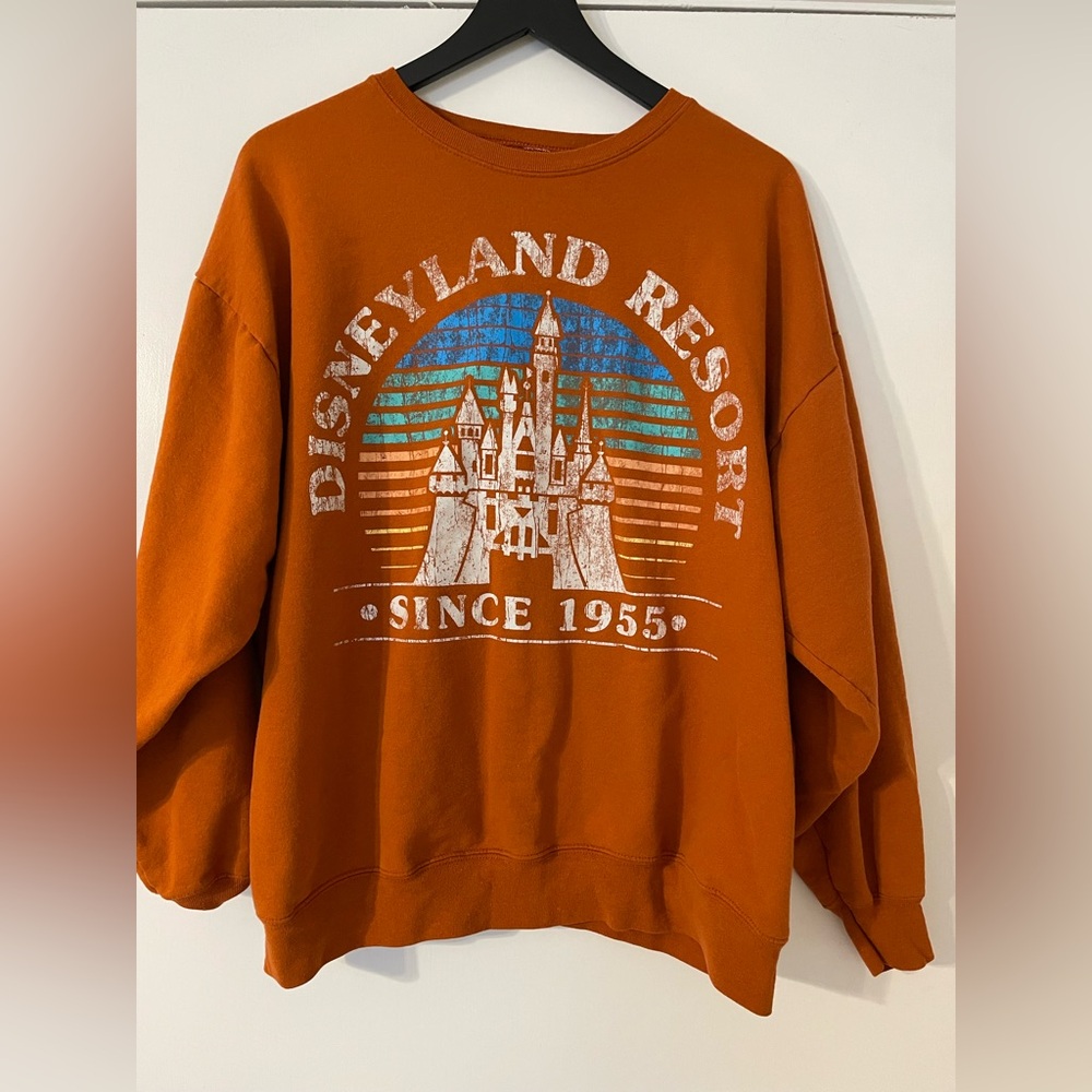 Disney Orange Crewneck Sweater